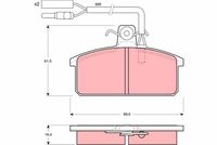 TRW GDB417 - Juego de pastillas de freno