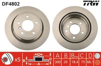 TRW DF4802 - Disco de freno