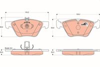 TRW GDB1215 - Juego de pastillas de freno - COTEC