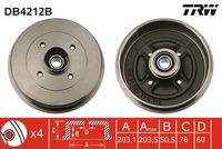 MDR MBD2110 - Tambor de freno