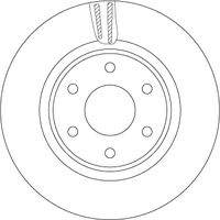 TRW DF7458S - Lado de montaje: Eje delantero<br>Diámetro exterior [mm]: 296<br>Diámetro de centrado [mm]: 68<br>Tipo de disco de frenos: ventilado<br>Altura [mm]: 53,8<br>Número de orificios: 6<br>Superficie: revestido<br>Espesor de disco de frenos [mm]: 28<br>Espesor mínimo [mm]: 26<br>