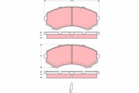 TRW GDB3254 - Juego de pastillas de freno