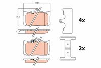 TRW GDB4460 - Juego de pastillas de freno