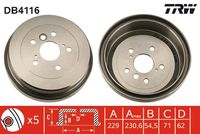 BREMBO 14581610 - Tambor de freno - ESSENTIAL LINE