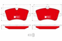 TRW GDB1413DTE - Juego de pastillas de freno - DTEC COTEC