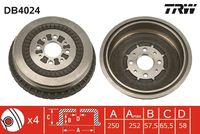 TRW DB4024 - Tambor de freno