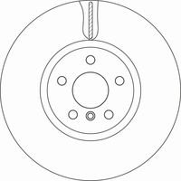 TRW DF6845S - Disco de freno - TRW SINGLE