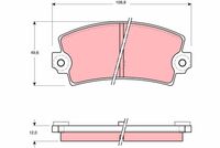TRW GDB155 - Juego de pastillas de freno