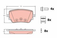 TRW GDB2331 - Lado de montaje: Eje delantero<br>para código de equipamiento especial: 950<br>Equipamiento de vehículo: para vehículos con paquete sport AMG<br>Restricción de fabricante: CBI<br>Ancho [mm]: 134<br>Altura 1 [mm]: 62,9<br>Altura 2 [mm]: 72,2<br>Espesor [mm]: 18,8<br>Artículo complementario/Información complementaria: con accesorios<br>Contacto avisador de desgaste: preparado para indicador desgaste<br>Homologación: E9 90R-02A0107/5313<br>SVHC: No hay información disponible, diríjase al fabricante.<br>