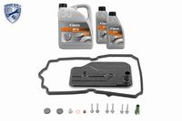 VAICO V302256 - Unidad de cantidad: Kit<br>Artículo complementario/Información complementaria: con accesorios<br>Restricción de fabricante: MERCEDES BENZ<br>Clase de caja de cambios: Automática, 5 vel.<br>Tipo de caja de cambios: 722.6<br>Tipo de caja de cambios: W5A 330<br>Tipo de caja de cambios: W5A 380<br>Tipo de caja de cambios: W5A 580<br>Tipo de caja de cambios: W5A 900<br>Capacidad [litros]: 5<br>intervalo de cambio recomendado [km]: 60000<br>Equipamiento de vehículo: Para veh. sin tapón de drenaje del convertidor<br>