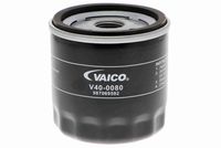 VAICO V400080 - Tipo de filtro: Filtro enroscable<br>Altura [mm]: 87<br>Medida de rosca: 3/4-16 UNF<br>Diámetro exterior [mm]: 75<br>Diámetro exterior 1 [mm]: 77<br>Diámetro exterior 2 [mm]: 72<br>Diám. int. 1 [mm]: 62<br>