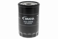 VAICO V330005 - año construcción desde: 11/2000<br>año construcción hasta: 11/2003<br>Tipo de filtro: Filtro enroscable<br>presión apertura válvula de desviación [bar]: 1,2<br>Altura [mm]: 123<br>Medida de rosca: 3/4-16 UNF<br>Diámetro exterior [mm]: 76<br>Artículo complementario / información complementaria 2: con válvula bloqueo de retorno<br>Diámetro exterior 1 [mm]: 78<br>Diámetro exterior 2 [mm]: 71<br>Diám. int. 1 [mm]: 61<br>