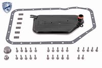 VAICO V103213BEK - Código de motor: AGB<br>Número de marchas: 5 velocidades<br>intervalo de cambio recomendado [años]: 5<br>intervalo de cambio recomendado [km]: 80000<br>Capacidad [litros]: 7<br>Tipo de caja de cambios: 5HP19 FL<br>Tipo de caja de cambios: 01V<br>Tipo de caja de cambios: 5HP19 FLA<br>Tipo de caja de cambios: A86,05<br>Tipo de caja de cambios: A86,20<br>Clase de caja de cambios: Automática, 5 vel.<br>Artículo complementario/Información complementaria: con junta<br>Unidad de cantidad: Kit<br>Artículo complementario / información complementaria 2: con junta tórica<br>Tipo de caja de cambios: 5HP19<br>Artículo complementario / información complementaria 2: Con cant. de aceite para cambio de aceite estándar<br>Peso [kg]: 9,846<br>