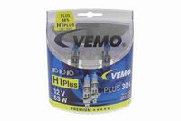 VEMO V99840012PLUS - Tensión [V]: 12<br>Potencia nominal [W]: 55<br>Tipo de lámpara: H1<br>Tipo de luces: Halógena<br>Modelo de zócalo, bombilla incandescente: P14.5s<br>