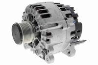 VEMO V101345340 - Código de motor: BMN<br>Código de motor: CEGA<br>Restricción de fabricante: VALEO<br>Tensión [V]: 14<br>Corriente de carga alternador [A]: 110<br>Tipo de sujeción: Fijación de cuatro puntos<br>Posición/Grado: R  90<br>Sentido de giro: Sentido de giro a la derecha (horario)<br>Poleas: con polea<br>Poleas: con polea de rueda libre<br>Número de nervaduras: 6<br>poleas - Ø [mm]: 51<br>Conexión / terminal/borne: sin conexión para cuentarrevoluciones<br>Pinza: B+<br>Peso [kg]: 6,04<br>