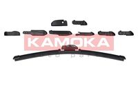 KAMOKA 27400U - Lado de montaje: delante<br>Tipo de escobilla: Limpiaparabrisas híbrido<br>Longitud [mm]: 400<br>Tipo de sujeción: sujeción por gancho<br>