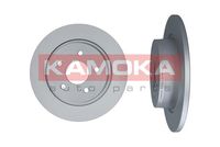 KAMOKA 103184 - Diámetro exterior [mm]: 280<br>Altura [mm]: 50,8<br>Tipo de disco de frenos: macizo<br>Espesor de disco de frenos [mm]: 11<br>Espesor mínimo [mm]: 9<br>Número de orificios: 5<br>Superficie: barnizado<br>Lado de montaje: Eje trasero<br>