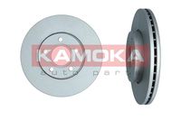 KAMOKA 103588 - Lado de montaje: Eje trasero<br>Tipo de disco de frenos: macizo<br>Superficie: revestido<br>Número de orificios: 5<br>corona de agujeros - Ø [mm]: 108<br>Altura [mm]: 51<br>Diámetro exterior [mm]: 280<br>Diámetro de centrado [mm]: 63<br>Espesor de disco de frenos [mm]: 11<br>