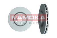 KAMOKA 103607 - año construcción desde: 11/2010<br>Lado de montaje: Eje delantero<br>Tipo de disco de frenos: ventilado<br>Superficie: revestido<br>Número de orificios: 5<br>corona de agujeros - Ø [mm]: 108<br>Altura [mm]: 52<br>Diámetro exterior [mm]: 316<br>Diámetro de centrado [mm]: 63<br>Espesor de disco de frenos [mm]: 28<br>