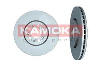 KAMOKA 1032442 - N.º de chasis (VIN) desde: 1J-X-400001<br>año construcción hasta: 12/2004<br>Lado de montaje: Eje delantero<br>Tipo de disco de frenos: ventilado<br>Superficie: revestido<br>Número de orificios: 5<br>corona de agujeros - Ø [mm]: 100<br>Altura [mm]: 37<br>Diámetro exterior [mm]: 280<br>Diámetro de centrado [mm]: 65<br>Espesor de disco de frenos [mm]: 22<br>