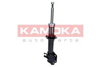 KAMOKA 2000136 - Lado de montaje: Eje delantero, derecha<br>Suspensión: para vehículos con chasis estándar<br>Tipo de amortiguador: Presión de gas<br>Tipo de sujeción de amortiguador: Espiga arriba<br>Tipo de amortiguador: Amortiguador telescópico<br>