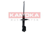 KAMOKA 2000385 - Lado de montaje: Eje delantero<br>Tipo de amortiguador: Presión de gas<br>Tipo de sujeción de amortiguador: Espiga arriba<br>Sistema de amortiguadores: Bitubular<br>Tipo de amortiguador: Columna de amortiguador<br>