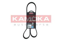 KAMOKA 7018001 - año construcción desde: 10/2002<br>Unidades accionadas: Alternador<br>Equipamiento de vehículo: para vehículos con climatizador<br>Material de las bielas: Poliéster<br>Material de las correas: EPDM (Ethylen-Propylen-Dien-Caucho)<br>Color: negro<br>Número de nervaduras: 8<br>Ancho [mm]: 28<br>Longitud [mm]: 1225<br>