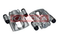 KAMOKA JBC0473 - Lado de montaje: Eje delantero, derecha<br>Sistema de frenos: BREMBO<br>Material: Fundición gris<br>Tipo de pinza de freno: Pinza de freno (2 émbolos)<br>Artículo complementario/Información complementaria: sin electromotor<br>Diámetro del pistón 1 [mm]: 46<br>Diámetro del pistón 2 [mm]: 52<br>para espesor de disco [mm]: 24<br>Distancia de los taladros de sujeción [mm]: 196<br>Referencia artículo par: JBC0465<br>