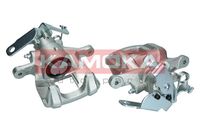 KAMOKA JBC1048 - Lado de montaje: Eje trasero izquierda<br>Sistema de frenos: BOSCH<br>Material: Fundición gris<br>Tipo de pinza de freno: Pinza de freno (1 émbolos)<br>Artículo complementario/Información complementaria: sin electromotor<br>Diámetro del pistón [mm]: 48<br>para espesor de disco [mm]: 16<br>Distancia de los taladros de sujeción [mm]: 169<br>Referencia artículo par: JBC1048<br>