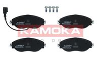 KAMOKA JQ101307 - Lado de montaje: Eje trasero<br>Contacto avisador de desgaste: no preparado para indicador de desgaste<br>Sistema de frenos: ATE<br>Ancho [mm]: 123<br>Altura [mm]: 56<br>Espesor [mm]: 16<br>