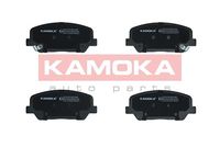 KAMOKA JQ101410 - Lado de montaje: Eje trasero<br>Contacto avisador de desgaste: con avisador acústico de desgaste<br>Sistema de frenos: Lucas - TRW<br>Ancho [mm]: 96<br>Altura [mm]: 43<br>Espesor [mm]: 15<br>