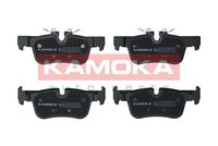 KAMOKA JQ101449 - Lado de montaje: Eje delantero<br>Contacto avisador de desgaste: con avisador acústico de desgaste<br>Artículo complementario/Información complementaria: con accesorios<br>Sistema de frenos: Lucas - TRW<br>Ancho [mm]: 129<br>Altura 1 [mm]: 70<br>Altura 2 [mm]: 75<br>Espesor [mm]: 18<br>