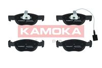 KAMOKA JQ1012080 - Lado de montaje: Eje delantero<br>Contacto avisador de desgaste: excl. contacto de avisador de desgaste<br>Sistema de frenos: ATE<br>Ancho [mm]: 156<br>Altura [mm]: 53<br>Espesor [mm]: 17<br>