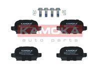 KAMOKA JQ1012944 - Lado de montaje: Eje delantero<br>Contacto avisador de desgaste: excl. contacto de avisador de desgaste<br>Sistema de frenos: Bosch<br>Ancho [mm]: 132<br>Altura 1 [mm]: 52<br>Altura 2 [mm]: 55<br>Espesor [mm]: 16<br>