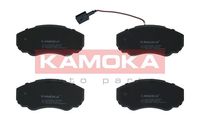 KAMOKA JQ1012956 - Lado de montaje: Eje delantero<br>Contacto avisador de desgaste: con contacto avisador de desgaste<br>Sistema de frenos: Lucas - TRW<br>Ancho [mm]: 145<br>Altura [mm]: 61<br>Espesor [mm]: 19<br>Número de indicadores de desgaste [por eje]: 2<br>Longitud contacto de aviso [mm]: 190<br>