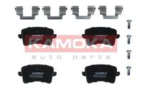 KAMOKA JQ1018100 - Lado de montaje: Eje delantero<br>Contacto avisador de desgaste: excl. contacto de avisador de desgaste<br>Sistema de frenos: Brembo<br>Ancho [mm]: 132<br>Altura [mm]: 77<br>Espesor [mm]: 16<br>