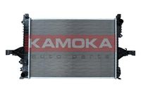 KAMOKA 7700078 - Longitud de red [mm]: 620<br>Ancho de red [mm]: 422<br>Profundidad de red [mm]: 40<br>Material aletas refrigeradoras: Aluminio<br>Material depósitos de agua (radiador): Plástico<br>para OE N°: 13119056<br>Tipo radiador: Aletas refrigeración soldadas<br>