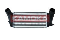 KAMOKA 7750033 - Diámetro de entrada 1 [mm]: 47<br>Diámetro de salida 1 [mm]: 49<br>Tipo radiador: Aletas refrigeración soldadas<br>Calidad: Premium<br>Restricción de fabricante: VALEO<br>Material: Aluminio<br>Material: Plástico<br>Tipo de refrigeración: refrigerado por aire<br>Longitud de red [mm]: 300<br>Ancho de red [mm]: 150<br>Profundidad de red [mm]: 80<br>