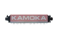 KAMOKA 7750035 - Diámetro de entrada 1 [mm]: 50<br>Diámetro de salida 1 [mm]: 50<br>Tipo radiador: Aletas refrigeración soldadas<br>Calidad: Premium<br>Restricción de fabricante: DENSO<br>Material: Aluminio<br>Material: Plástico<br>Longitud de red [mm]: 573<br>Ancho de red [mm]: 128<br>Profundidad de red [mm]: 50<br>