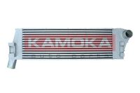 KAMOKA 7750097 - Diámetro de entrada 1 [mm]: 50<br>Diámetro de salida 1 [mm]: 50<br>Tipo radiador: Aletas refrigeración soldadas<br>Calidad: ALTERNATIVO<br>Restricción de fabricante: BEHR<br>Material: Aluminio<br>Longitud de red [mm]: 586<br>Ancho de red [mm]: 187<br>Profundidad de red [mm]: 40<br>