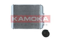 KAMOKA 7760044 - Diámetro de entrada 1 [mm]: 24<br>Diámetro de salida 1 [mm]: 24<br>Calidad: Premium<br>Restricción de fabricante: DELPHI<br>Material: Aluminio<br>Tipo radiador: Aletas refrigeración soldadas<br>Longitud de red [mm]: 210<br>Ancho de red [mm]: 188<br>Profundidad de red [mm]: 26<br>