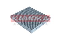 KAMOKA F522701 - Tipo de filtro: Filtro aire fresco<br>Tipo de filtro: Filtro de carbón activado<br>Longitud [mm]: 195<br>Ancho [mm]: 216<br>Altura [mm]: 18<br>