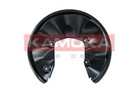 KAMOKA 1180024 - Lado de montaje: Eje trasero izquierda<br>Superficie: barnizado<br>Material: Chapa de acero<br>para diámetro disco de freno [mm]: 302<br>para OE N°: 4F0615611<br>