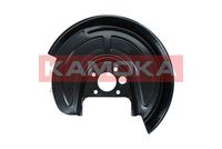 KAMOKA 1180275 - Lado de montaje: Eje trasero izquierda<br>Material: Chapa de acero<br>para diámetro disco de freno [mm]: 256<br>para OE N°: 1J0615609<br>