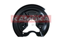 KAMOKA 1180281 - Lado de montaje: Eje trasero, derecha<br>Material: Chapa de acero<br>para diámetro disco de freno [mm]: 272<br>para OE N°: 1T0615612B<br>