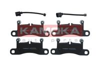 KAMOKA JQ101505 - Lado de montaje: Eje delantero<br>Contacto avisador de desgaste: excl. contacto de avisador de desgaste<br>Sistema de frenos: Brembo<br>Ancho [mm]: 210<br>Altura [mm]: 94<br>Espesor [mm]: 15<br>