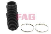 Schaeffler FAG 841000130 - Lado de montaje: Eje delantero<br>Equipamiento de vehículo: para vehículos sin amortiguador de dirección<br>Longitud [mm]: 165<br>Material: Caucho<br>Artículo complementario/Información complementaria: con grasa<br>Artículo complementario / información complementaria 2: con abrazaderas<br>Diám. int. 1 [mm]: 37<br>Diám. int. 2[mm]: 44<br>Peso [kg]: 0,240<br>