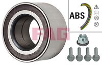 Schaeffler FAG 713612260 - Lado de montaje: derecha<br>Lado de montaje: izquierda<br>Lado de montaje: Eje delantero<br>Artículo complementario / información complementaria 2: con apoyo de caucho<br>Diámetro exterior 1 [mm]: 80<br>Ancho 1 [mm]: 42<br>