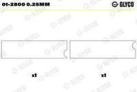 GLYCO 012800025MM - Cojinete de biela