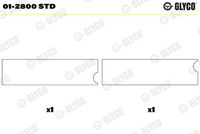 GLYCO 012800STD - Código de motor: F 6 L 913<br>Nº de componente: 01-2800<br>dimensión inferior [mm]: 0,75<br>